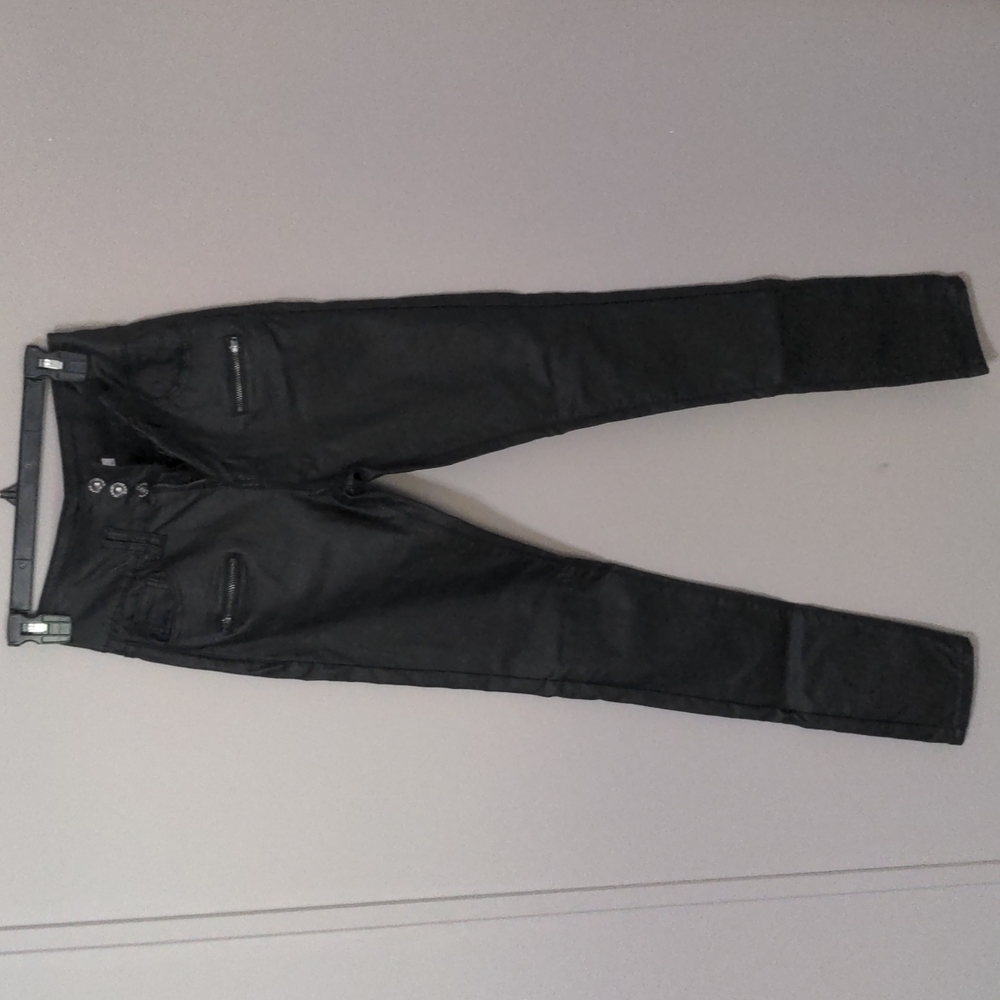 Faux leather pants